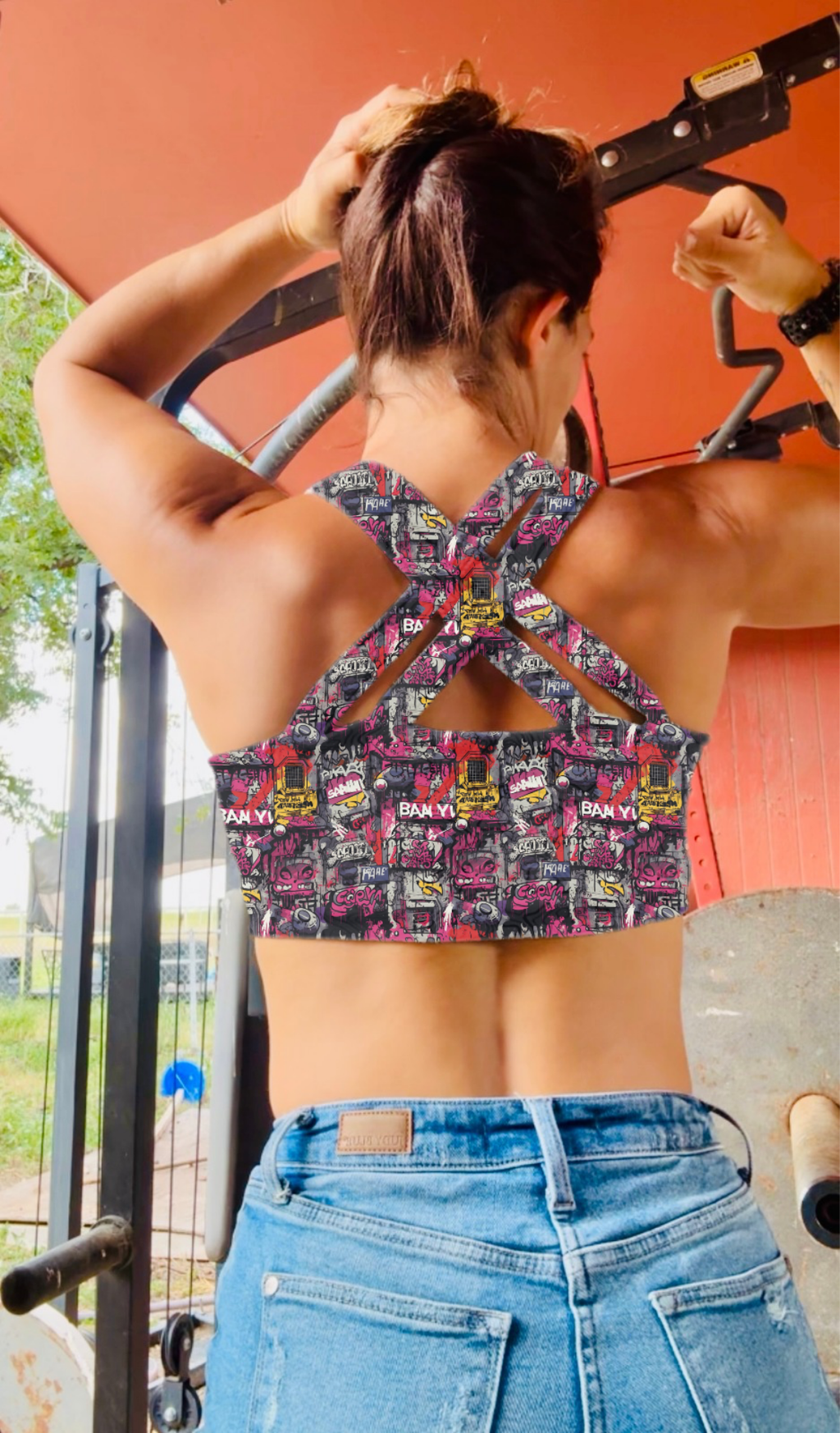 Bralette criss cross back GRAFFITI