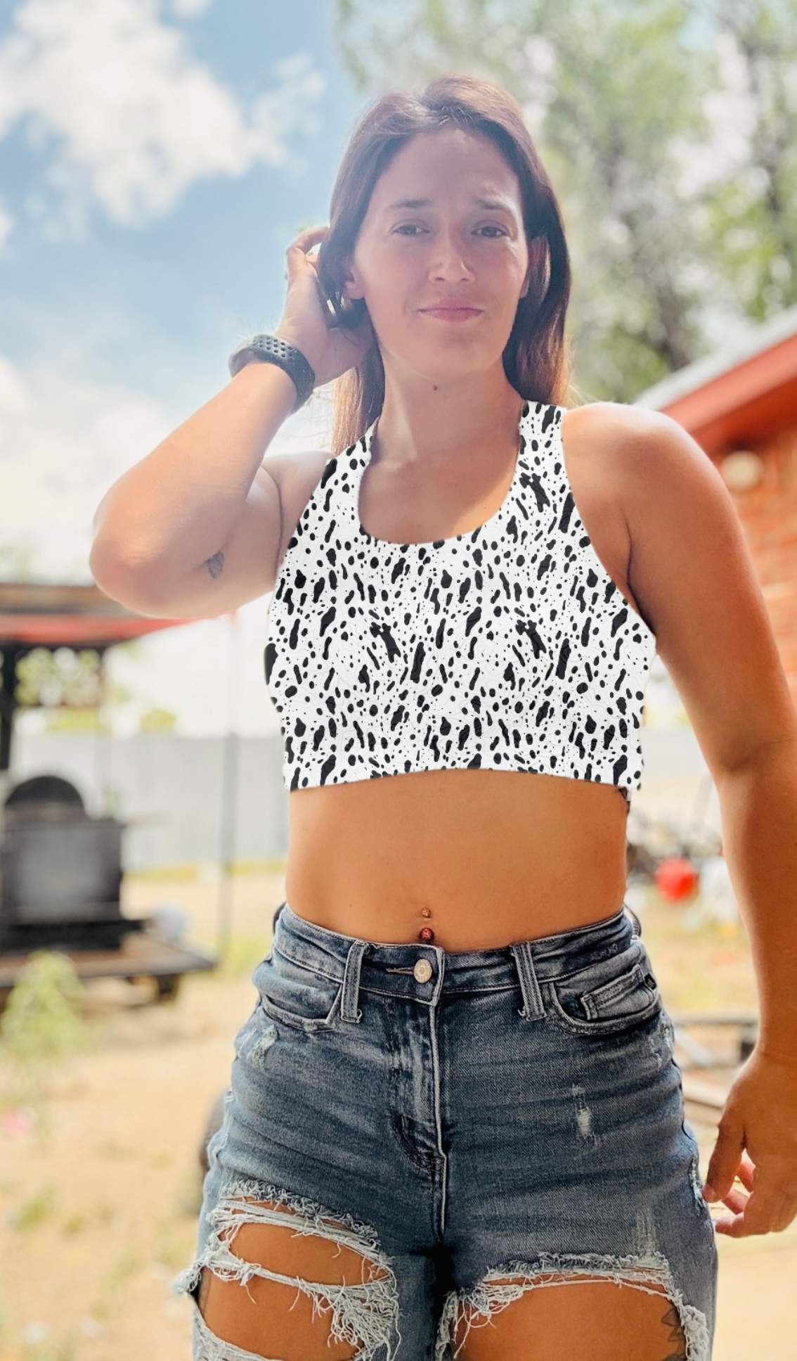 Bralette criss cross back western